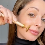 Massageador Facial Gold Vibratório Anti Rugas