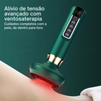 Massageador com Infravermelho e Pressão Negativa para Ventosaterapia e Drenagem Linfática