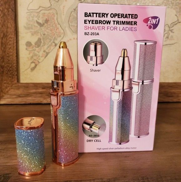 Depilador 2 em 1 Recarregável USB – Sobrancelha e Buço Indolor