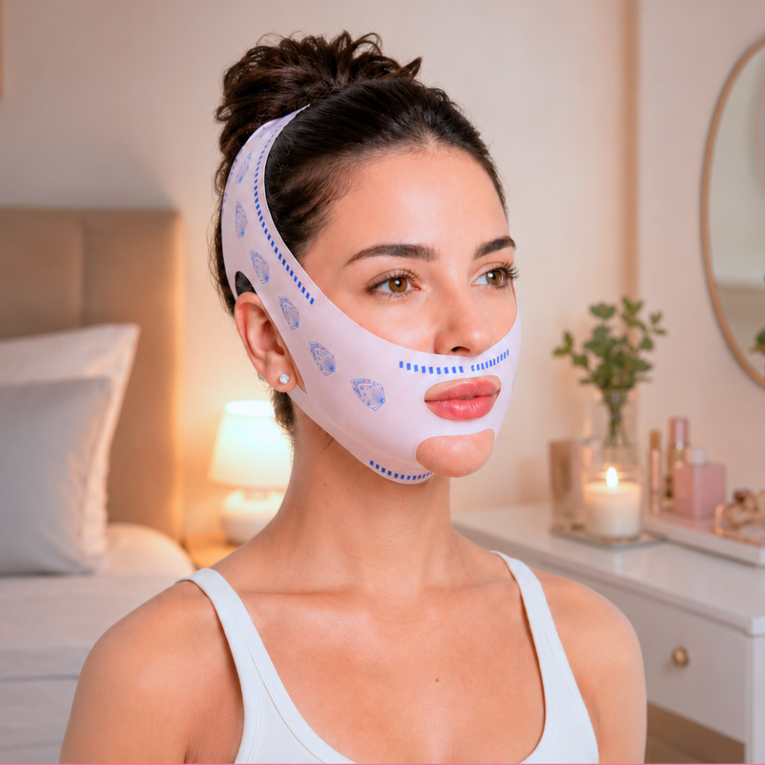Máscara Facial para Efeito Lifting e Marcação de Contorno