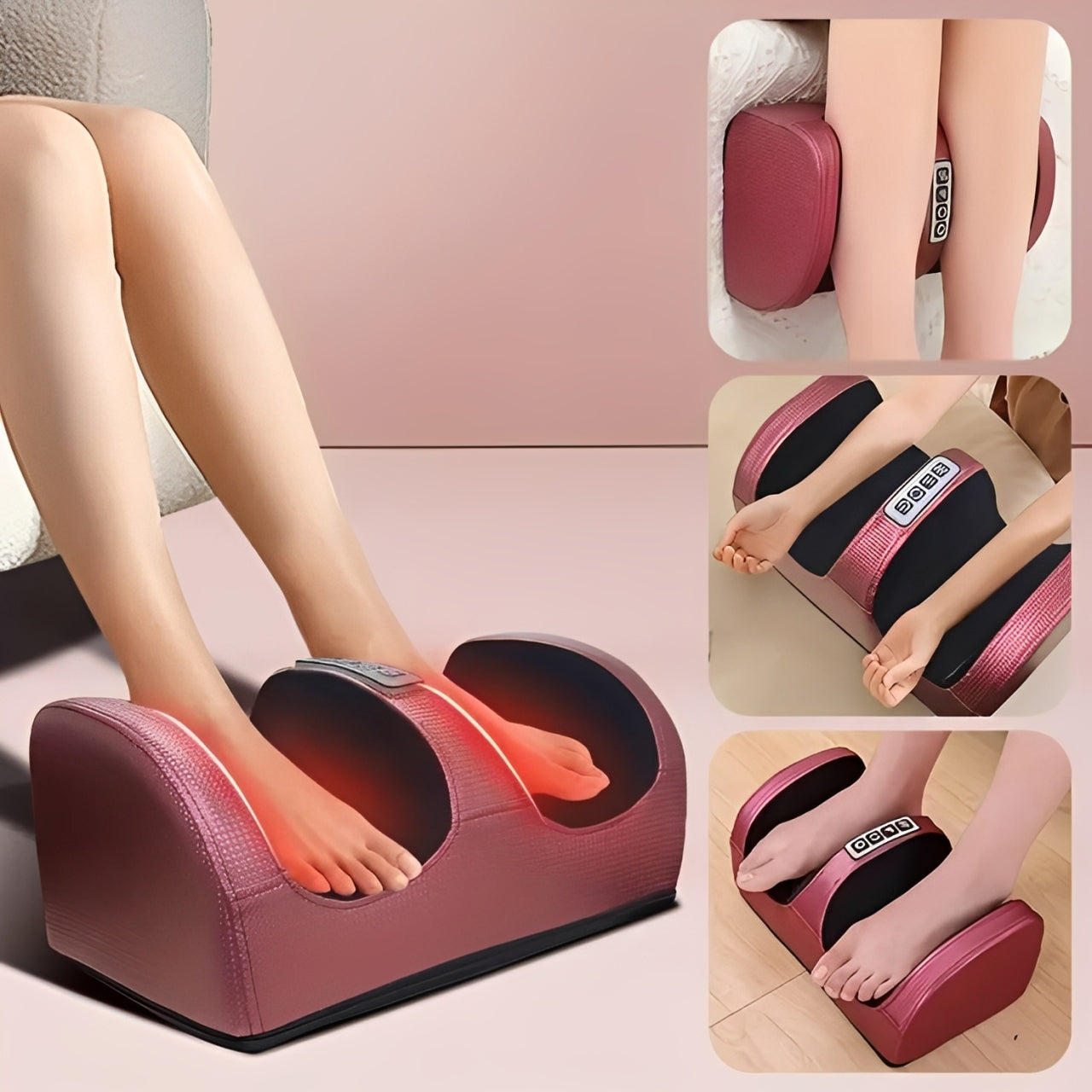 Massageador Elétrico de Pés Shiatsu com Aquecimento