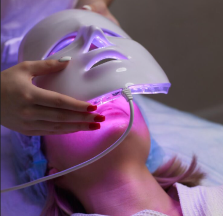 Máscara LED 7 Cores Fóton Terapia Antirrugas e Acne