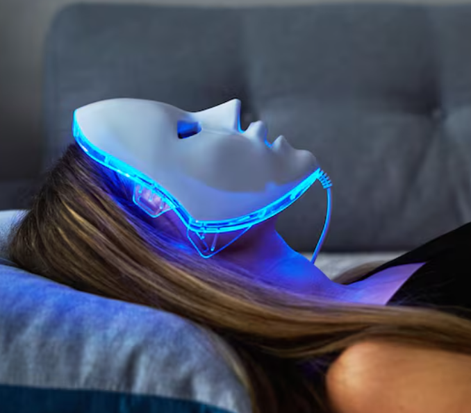 Máscara LED 7 Cores Fóton Terapia Antirrugas e Acne