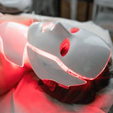 Máscara de LED Facial e Pescoço 7 Cores – Fototerapia Rejuvenescedora Profissional