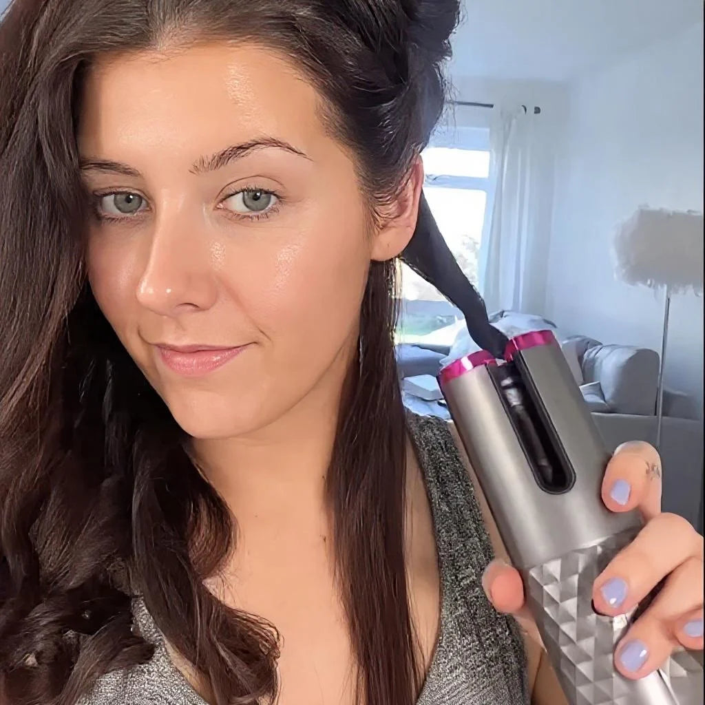 Modelador de Cachos Sem Fio com Revestimento Cerâmico