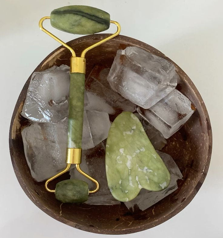 Kit Rolo de Jade + Gua Sha Anti-Idade