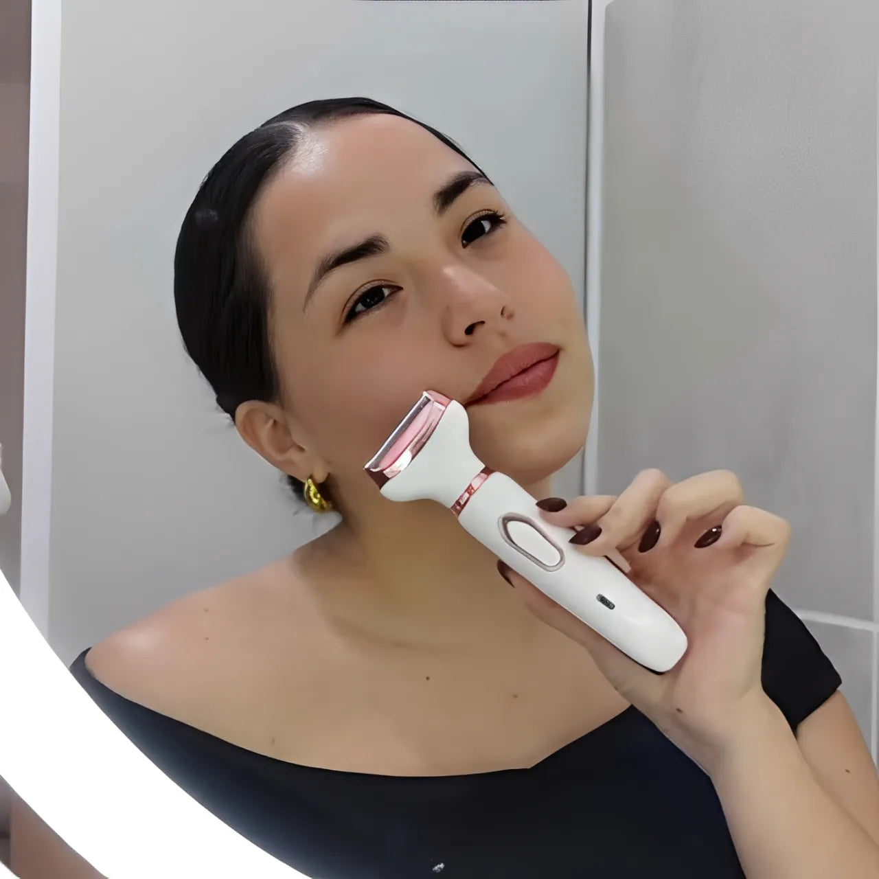 Depilador Elétrico Feminino 4 em 1 – Remoção de Pelos Sem Dor