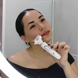 Depilador Elétrico Feminino 4 em 1 – Remoção de Pelos Sem Dor