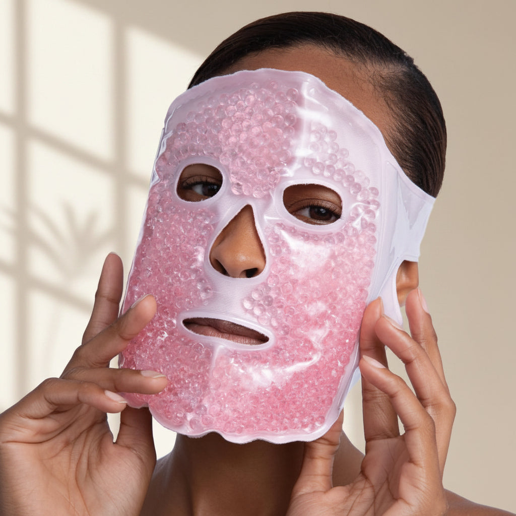 Máscara Facial Térmica Gel Quente e Fria Relaxante