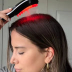 Escova Massageadora Capilar Anti-queda com LED 4 em 1