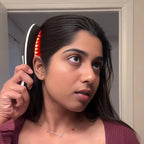 Escova Massageadora Capilar Anti-queda com LED 4 em 1