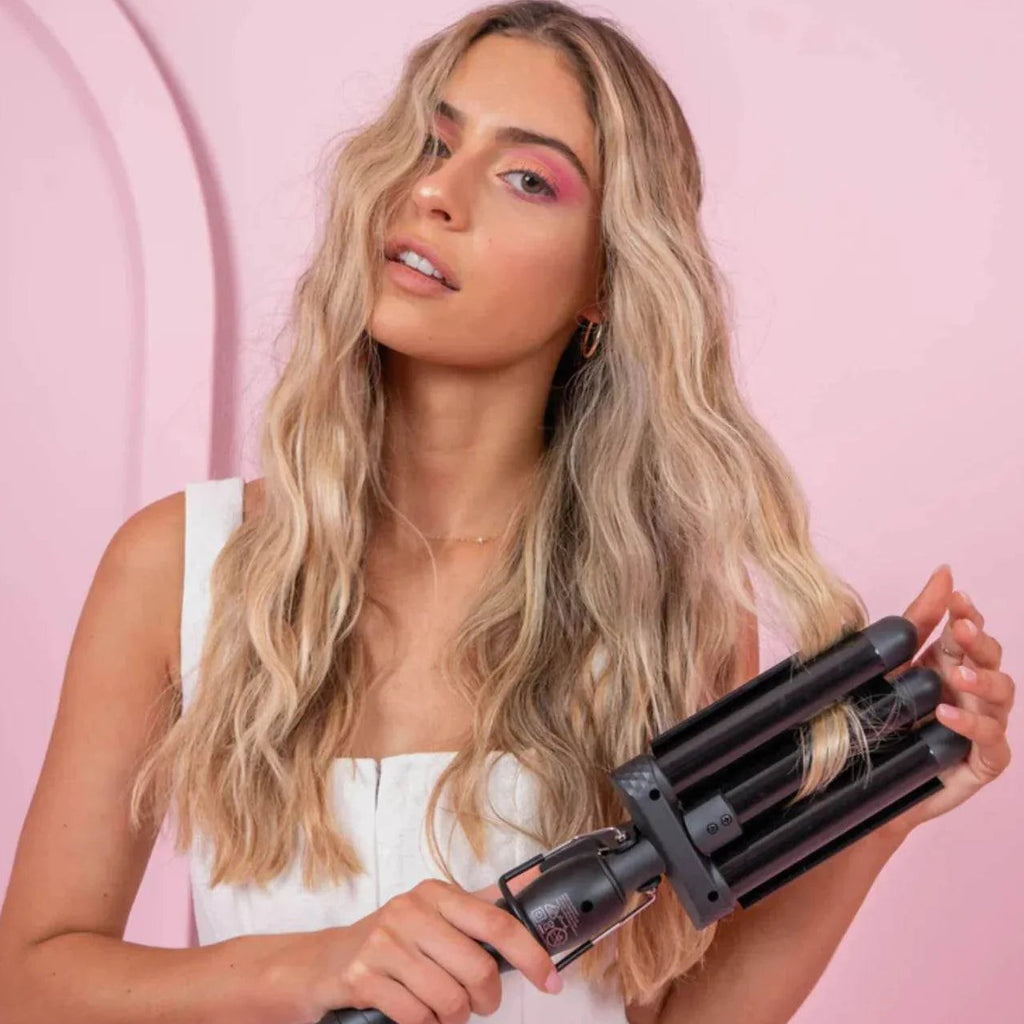 Triondas Ondulador de Cabelos Triplo em Cerâmica