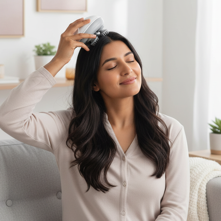 Massageador Elétrico Capilar – Relaxamento e Crescimento