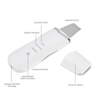 Aparelho de Peeling Esfoliante Ultrassônico Limpeza Facial Profunda Remoção de Cravos Antirrugas Sonic Skin