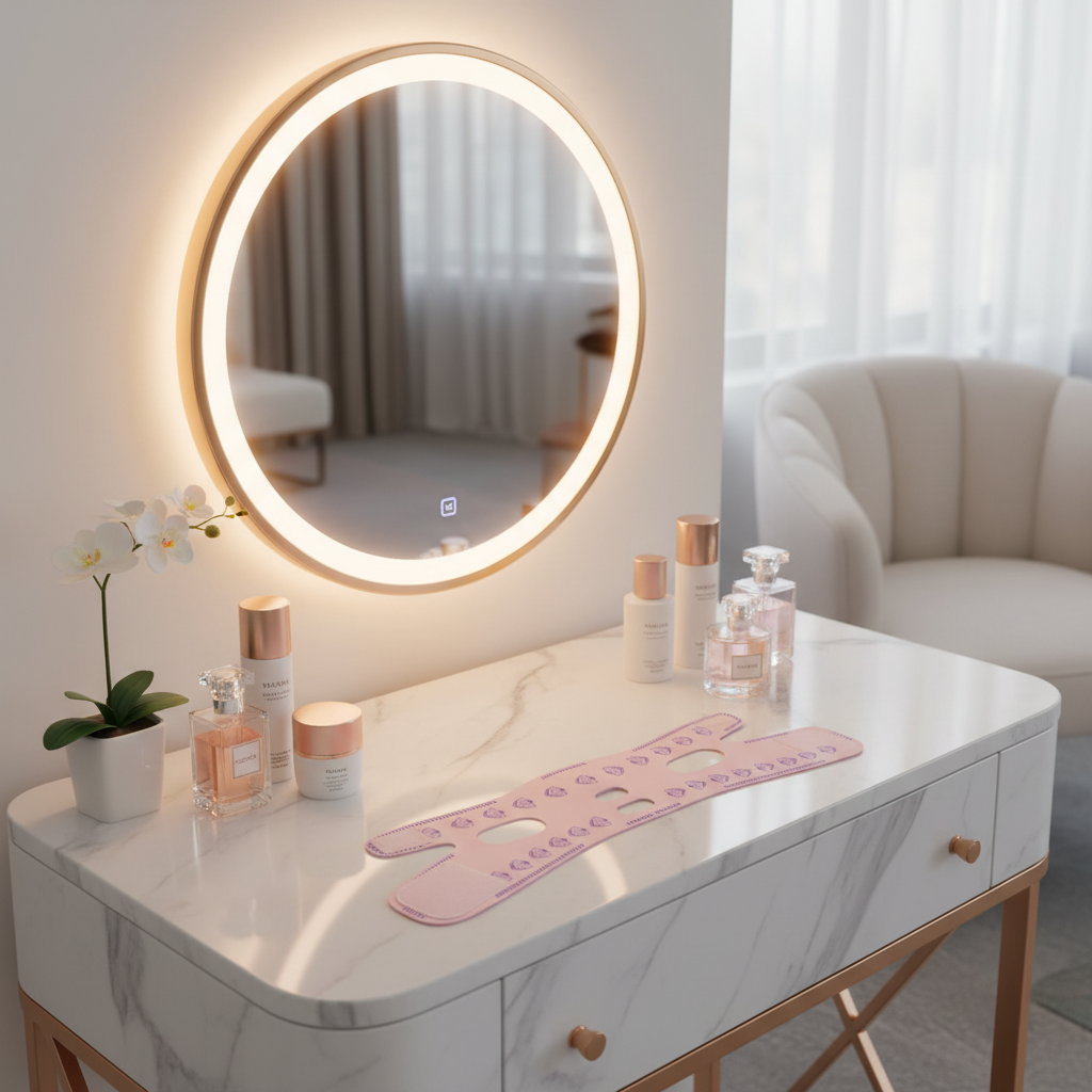 Faixa Facial Lifting Modeladora Reutilizável para Rosto Queixo e Mandíbula Antiflacidez