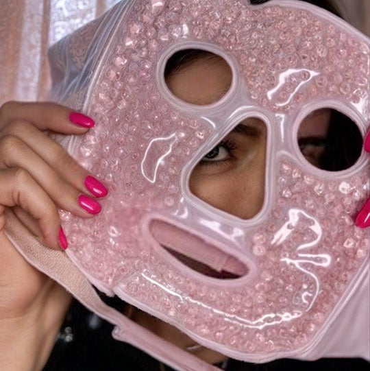 Máscara Facial Térmica Gel Quente e Fria Relaxante